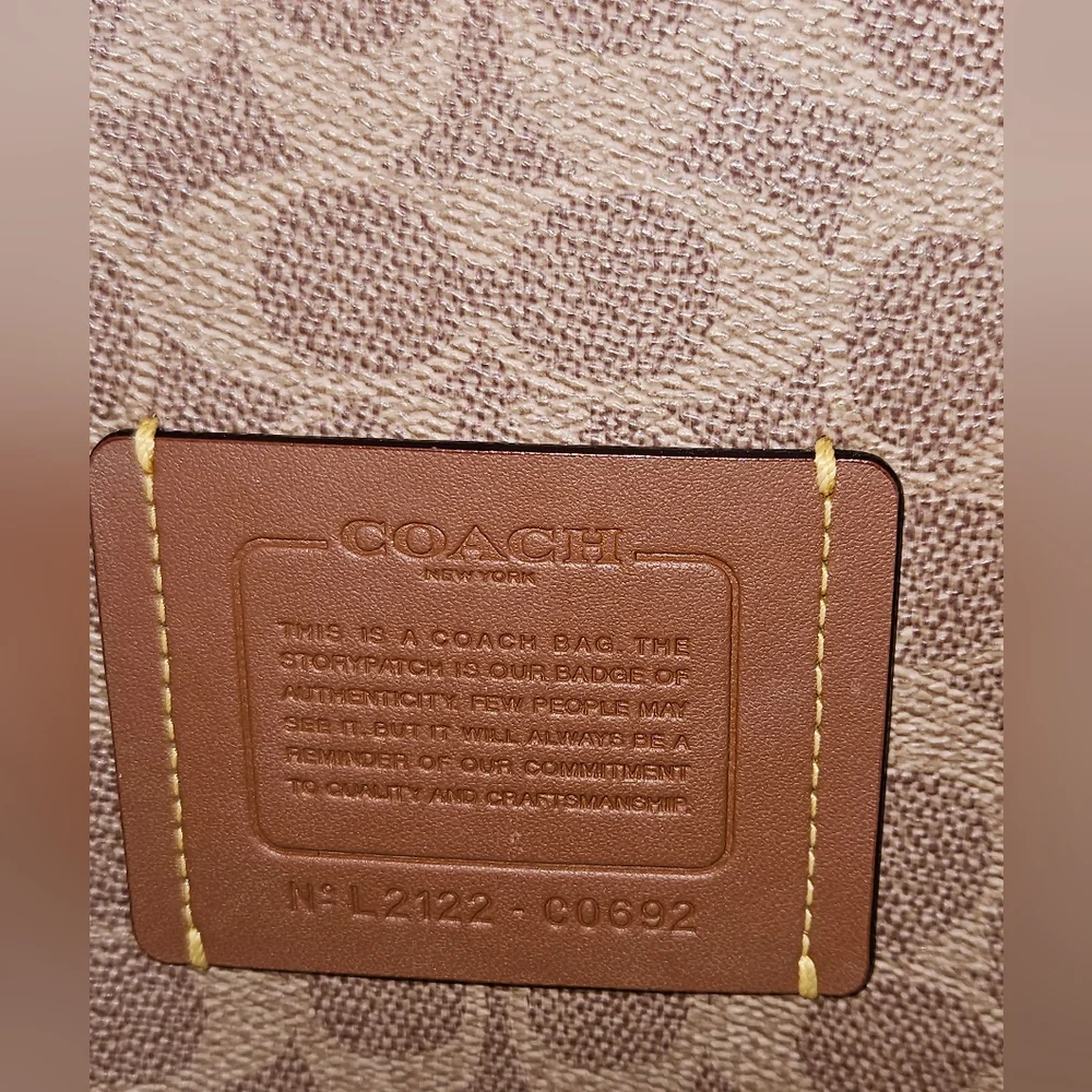 Coach Willow Colorblock Signature Interior Leather Tote in Dove Grey-C0692